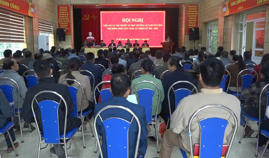 Hội nghị TXCT trước kỳ họp thường lệ cuối năm 2025 của HĐND tỉnh tại xã Bế Văn Đàn