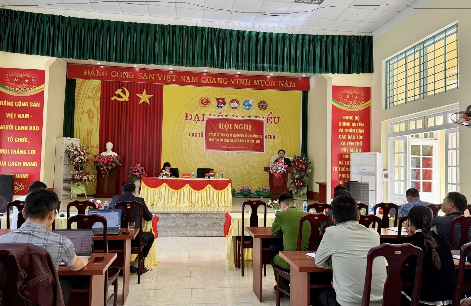 Toàn cảnh Hội nghị TXCT tại xã Yên Thổ