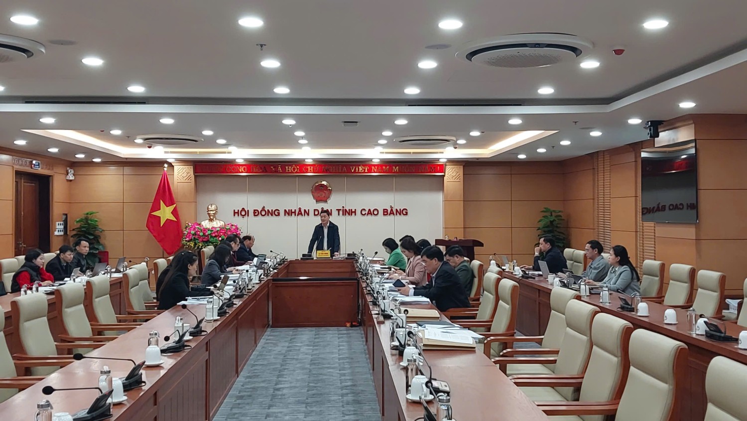 Toàn cảnh Hội nghị thẩm tra của Ban Kinh tế - Ngân sách HĐND tỉnh