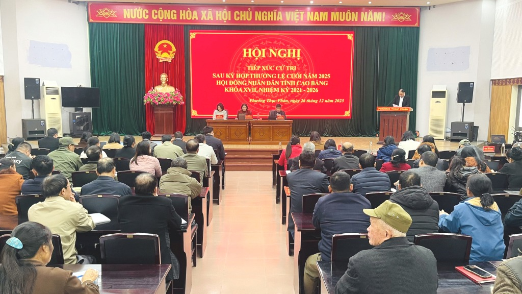 Toàn cảnh Hội nghị TXCT tại phường Thục Phán