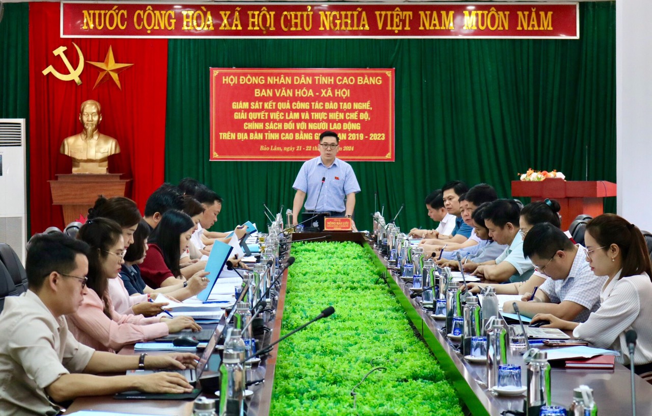 Trưởng Ban Văn hóa Xã hội HĐND tỉnh Nông Hải Lưu phát biểu kết luận buổi giám sát