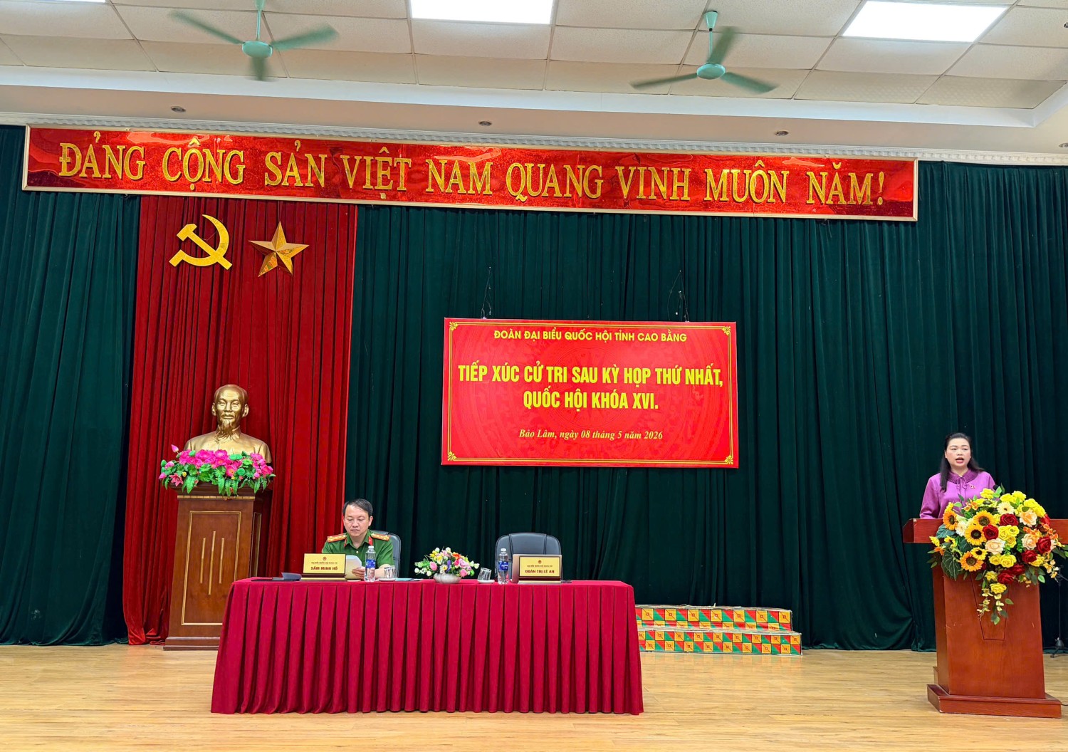 Đại biểu Quốc hội tiếp xúc cử tri tại xã Bảo Lâm sau Kỳ họp thứ Nhất, Quốc hội khóa XVI