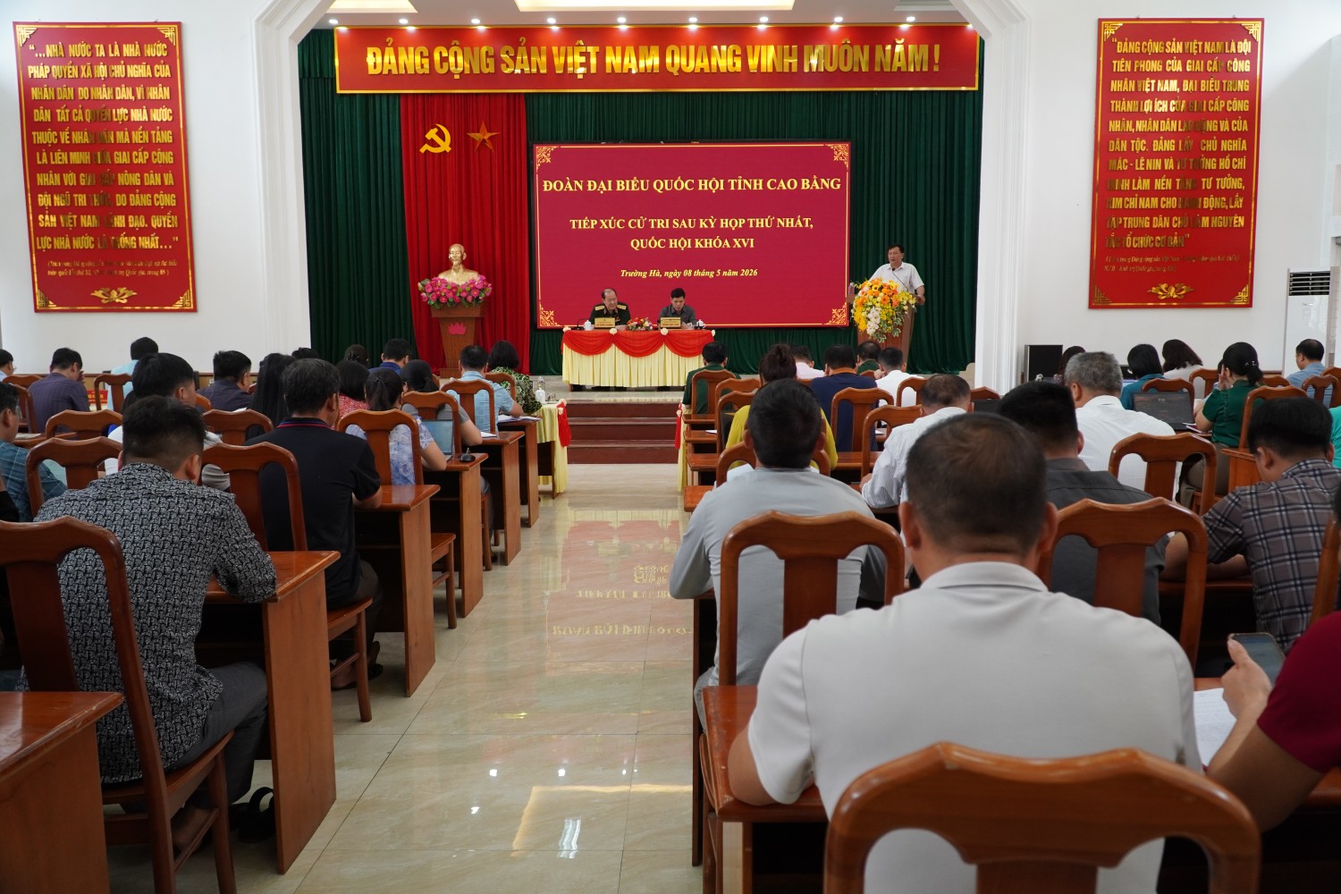 Toàn cảnh Hội nghị TXCT sau kỳ họp thứ nhất Quốc hội khóa XVI
