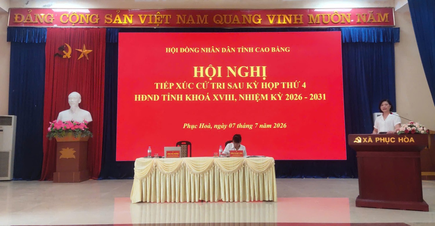 Các đại biểu HĐND tỉnh tiếp xúc cử tri tại xã Phục Hoà