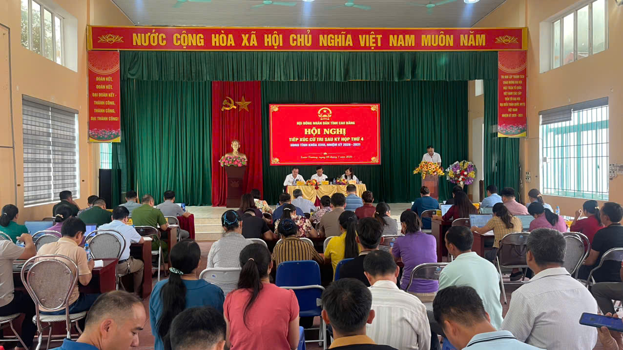 Toàn cảnh Hội nghị TXCT xã Xuân Trường